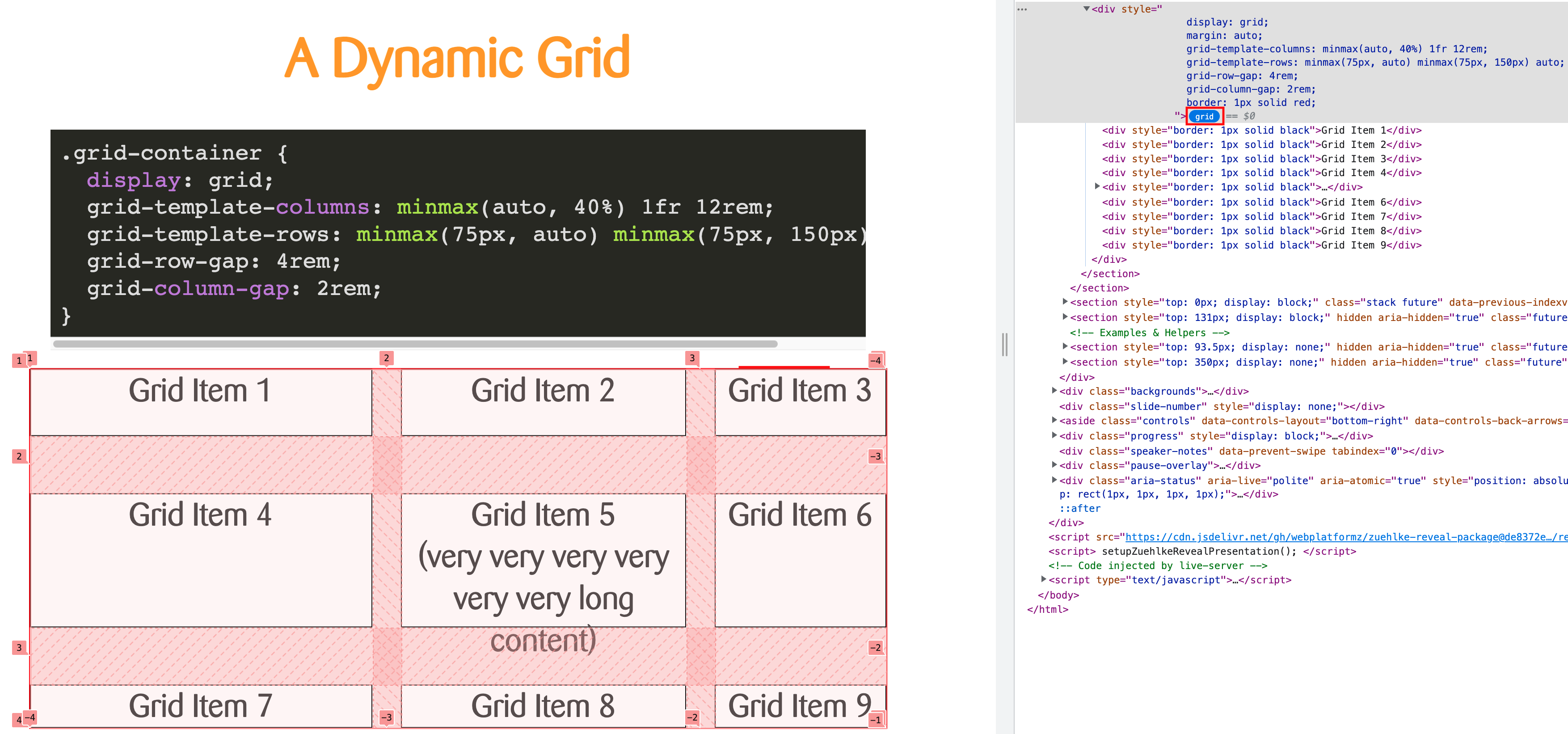 css grid devtools